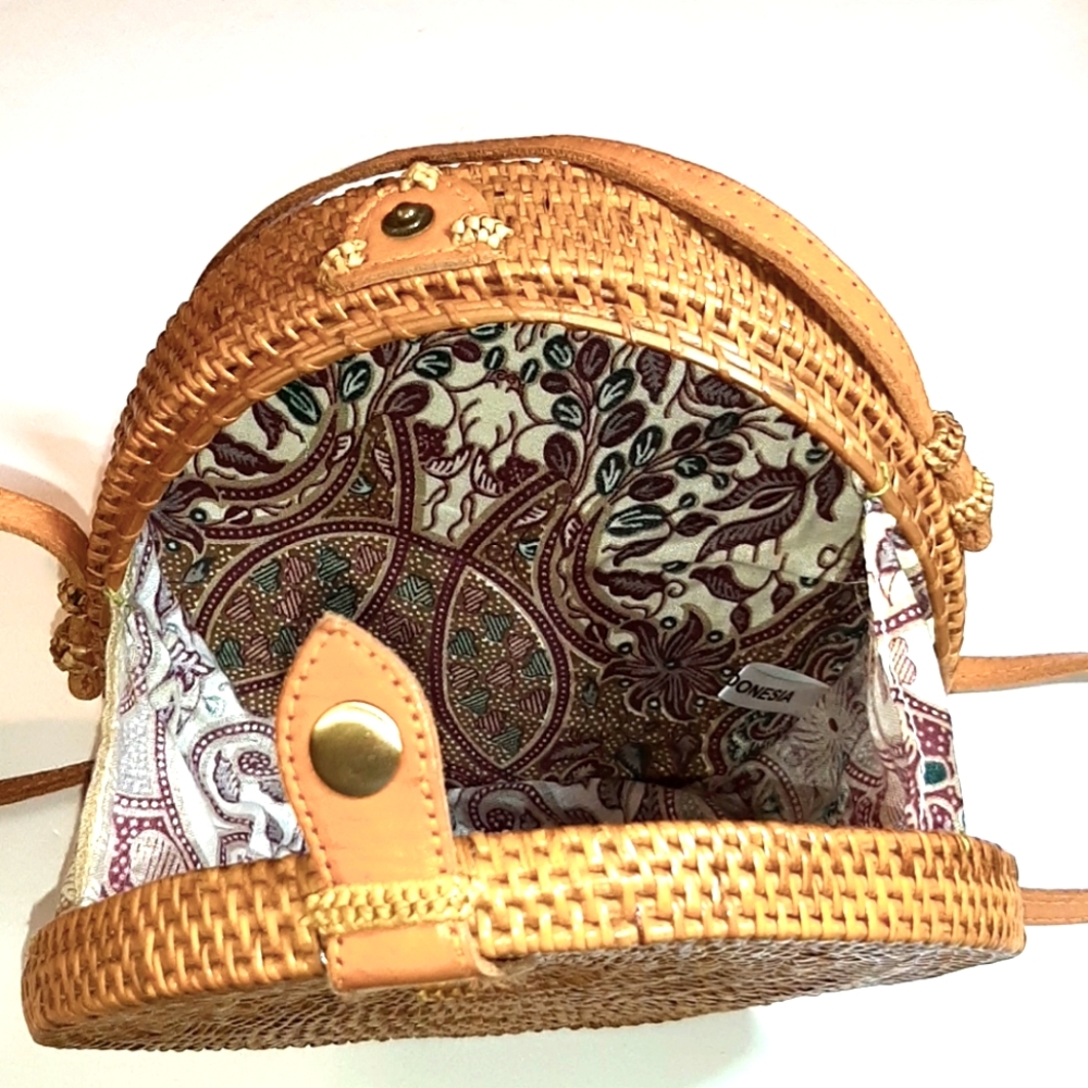 BOHO RATTAN SHOULDER BAG - Picture 5 of 8